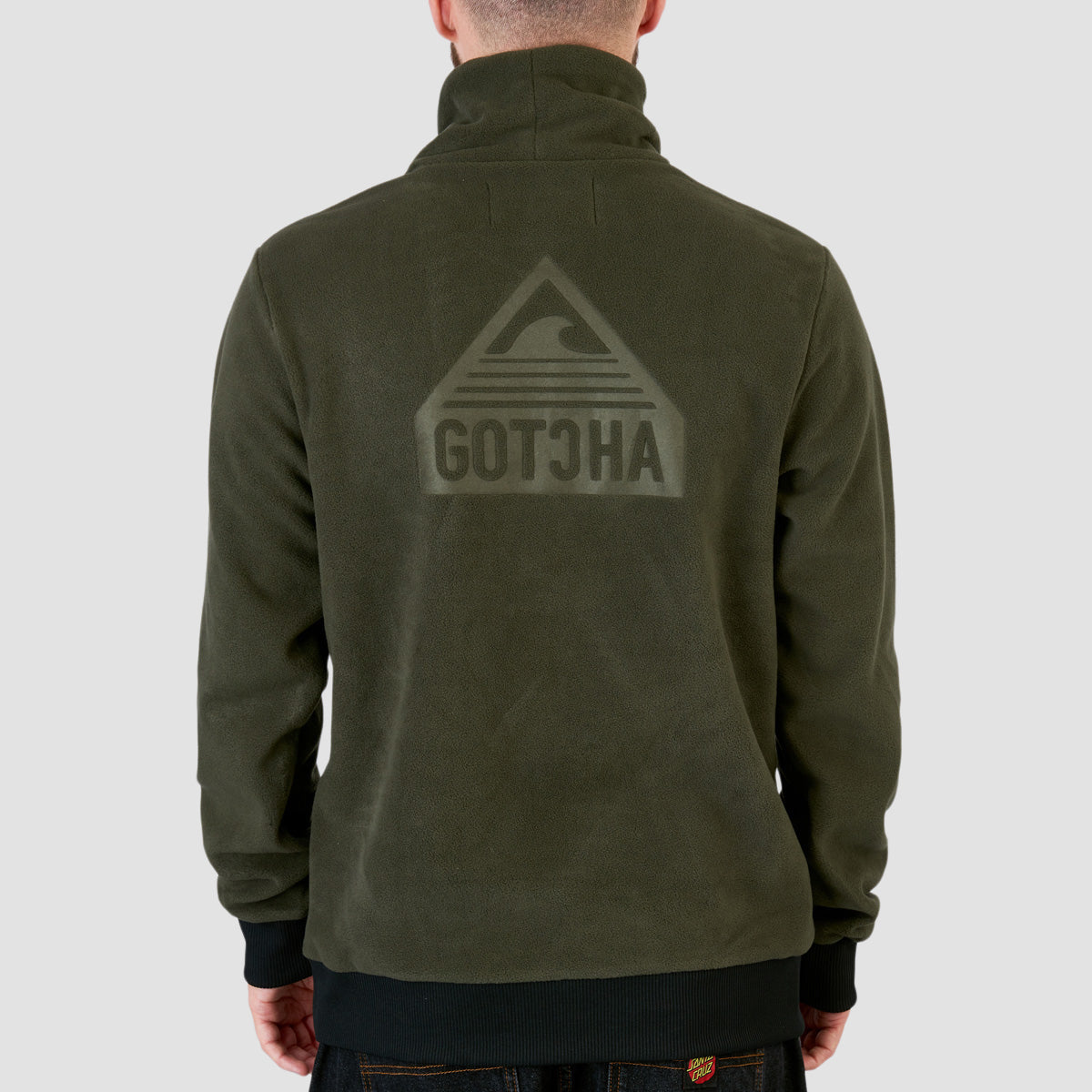 Gotcha Funnel Neck Fleece Sweatshirt Forest Night