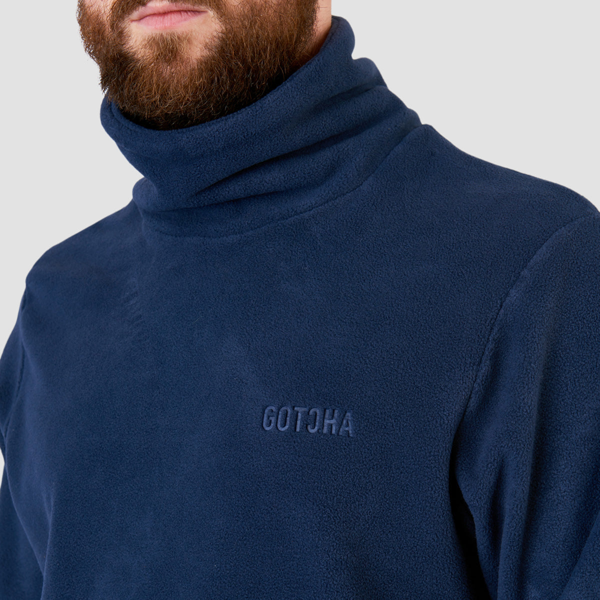 Gotcha Funnel Neck Fleece Sweatshirt Mood Indigo