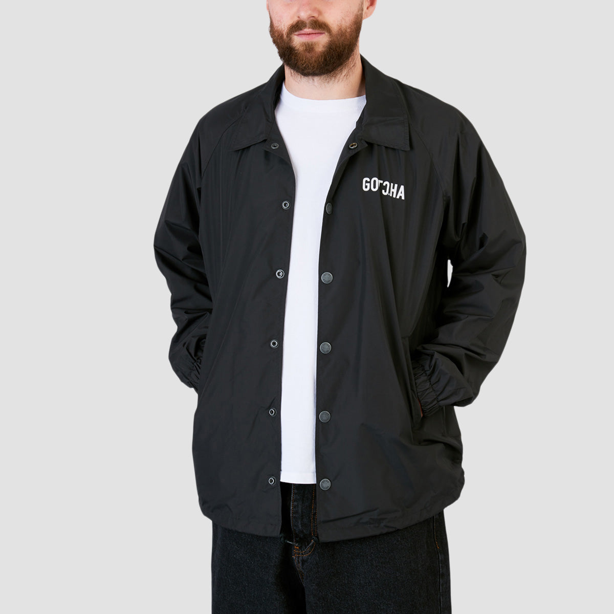 Gotcha Lightweight Coach Jacket Black