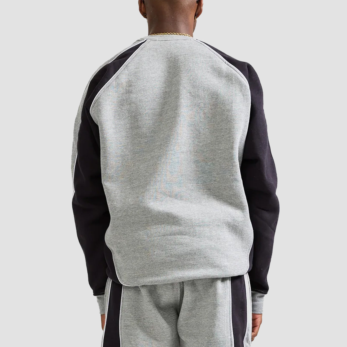 GVNMNT 2 Tone Panelled Sweatshirt Grey/Black