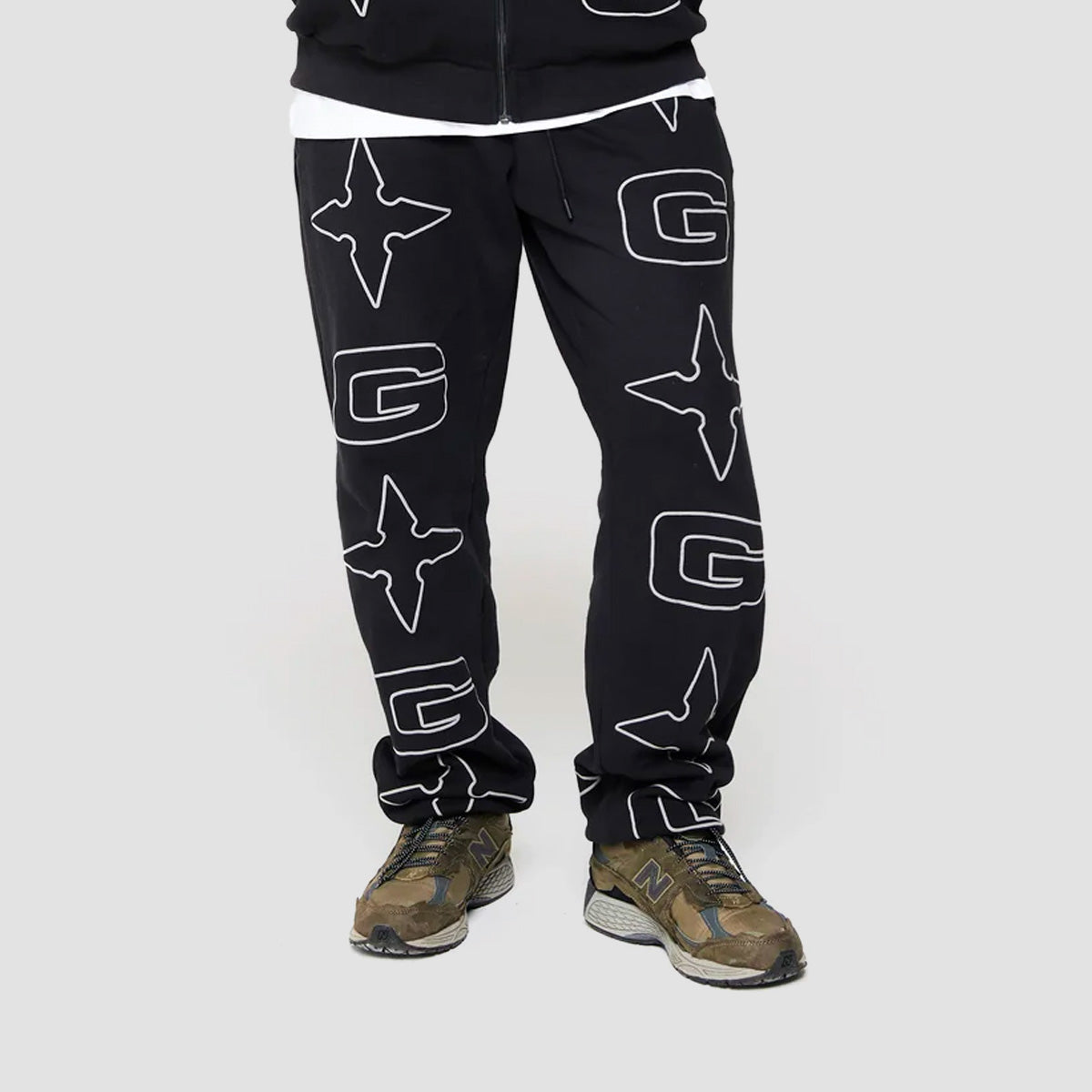 GVNMNT Star Sweatpants Black