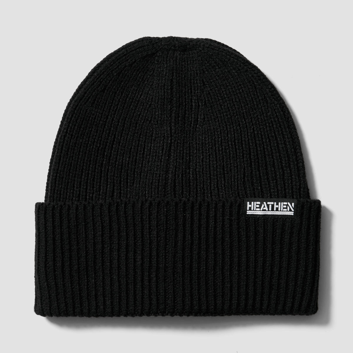 Heathen Blinder Oversize Beanie Black