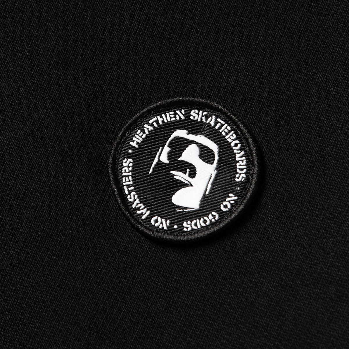 Heathen Ceronnous Patch Super Heavy Pullover Hoodie Black