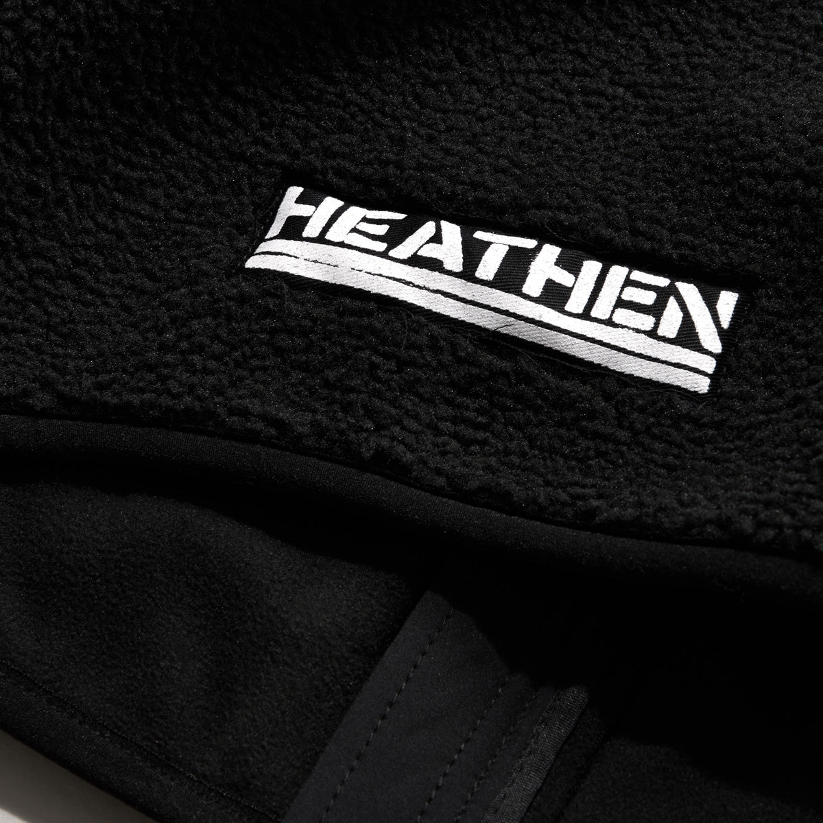 Heathen Coma Fleece Vest Jacket Black