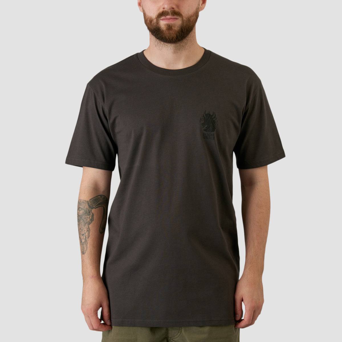 Heathen Devine Jam T-Shirt Coal