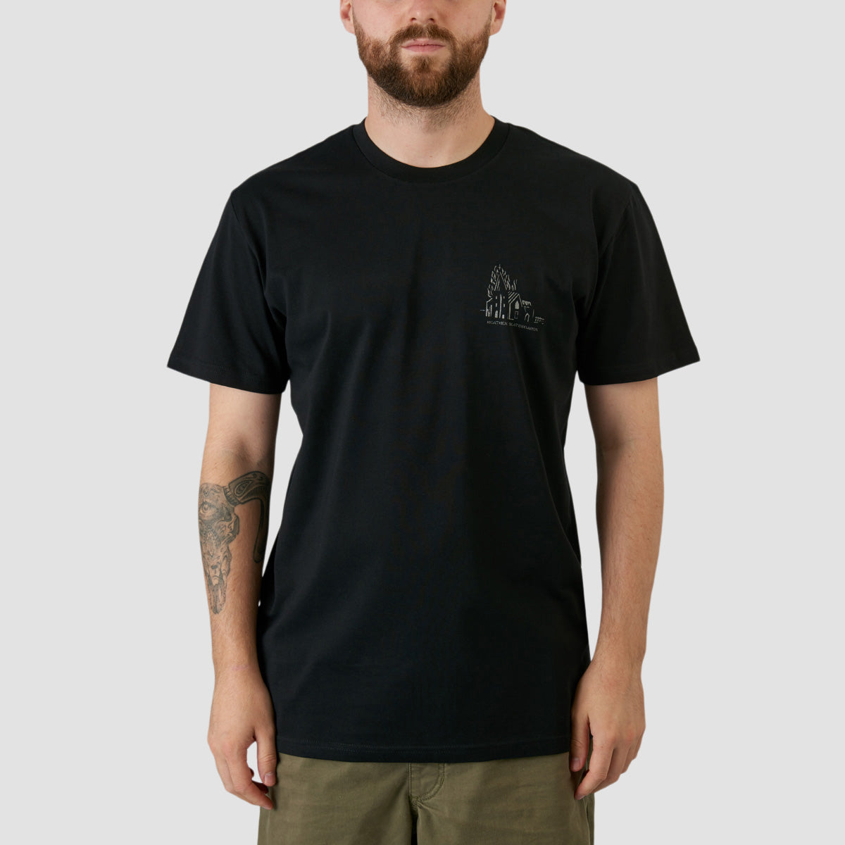 Heathen Lighthouse T-Shirt Black/Metal