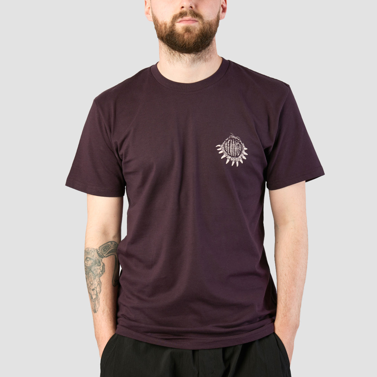 Heathen Moby vs Kraken T-Shirt Plum