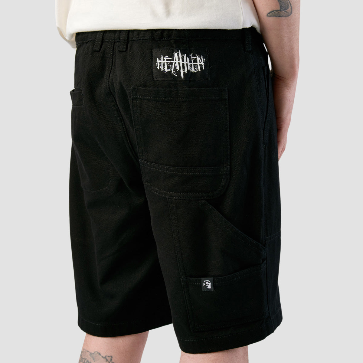 Heathen Pigpile Heavy Canvas Shorts Black