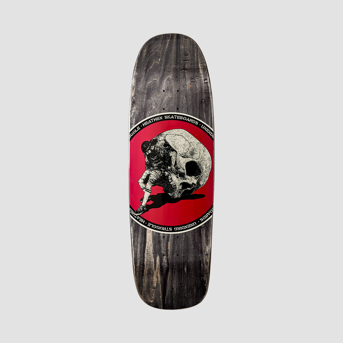 Heathen Sisyphus on Bigger Loader Skateboard Deck - 9.825"