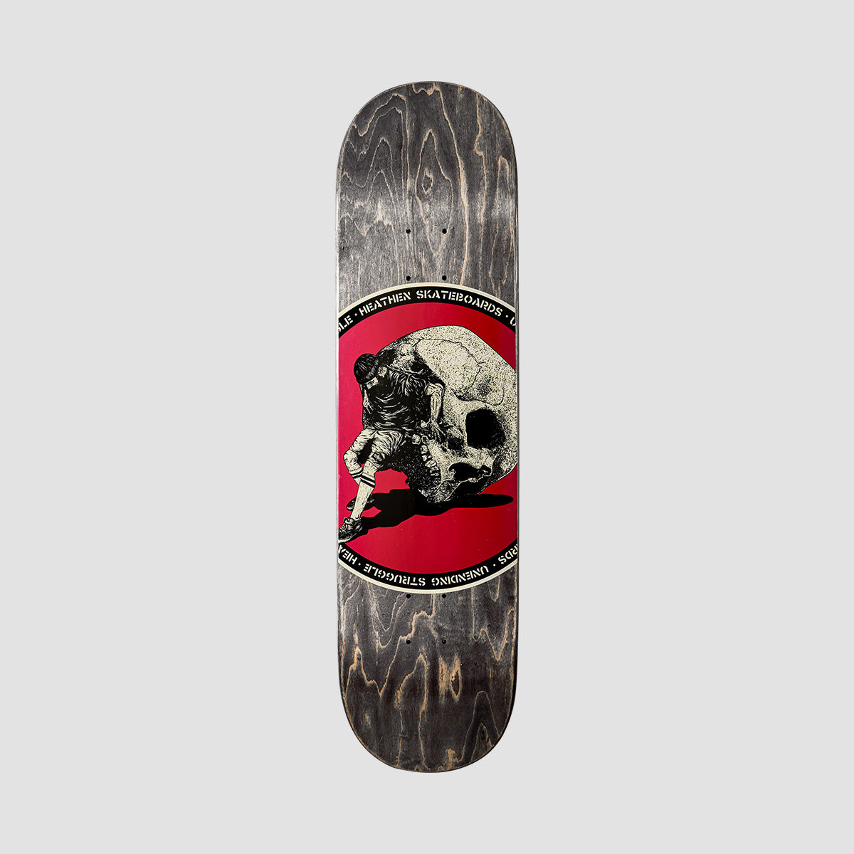 Heathen Sisyphus on Squarehead Skateboard Deck - 8.25"