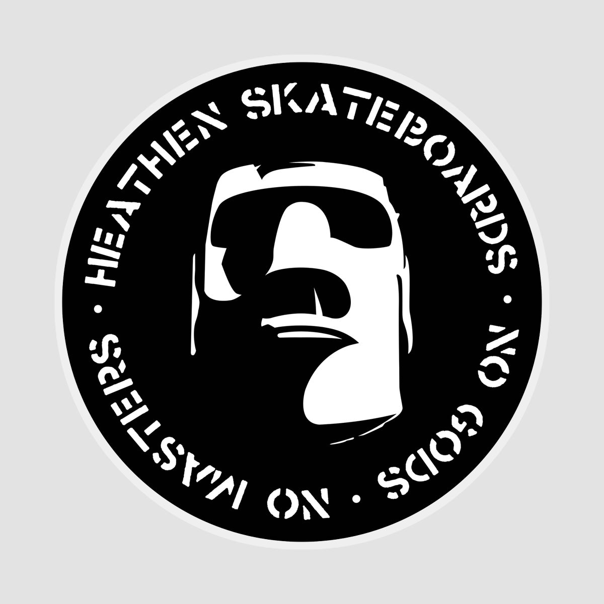 Heathen Stamp Sticker 160mm