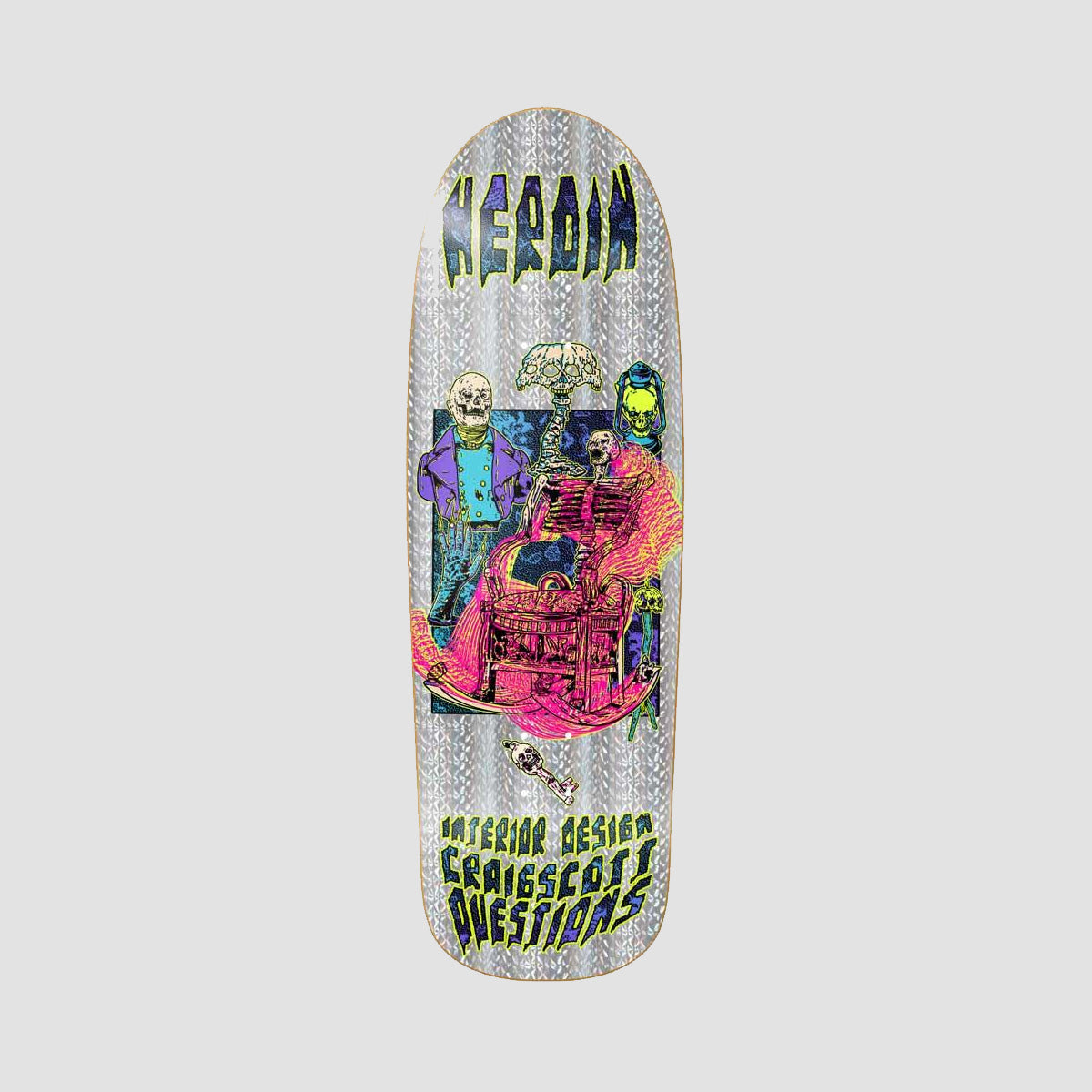 Heroin Hellscape Craig Questions Skateboard Deck - 10"