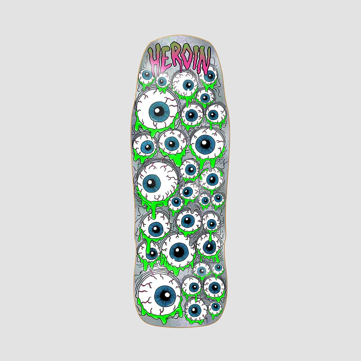 Heroin Holo Mutant Eyeballer Razor Edge Skateboard Deck - 10.25"