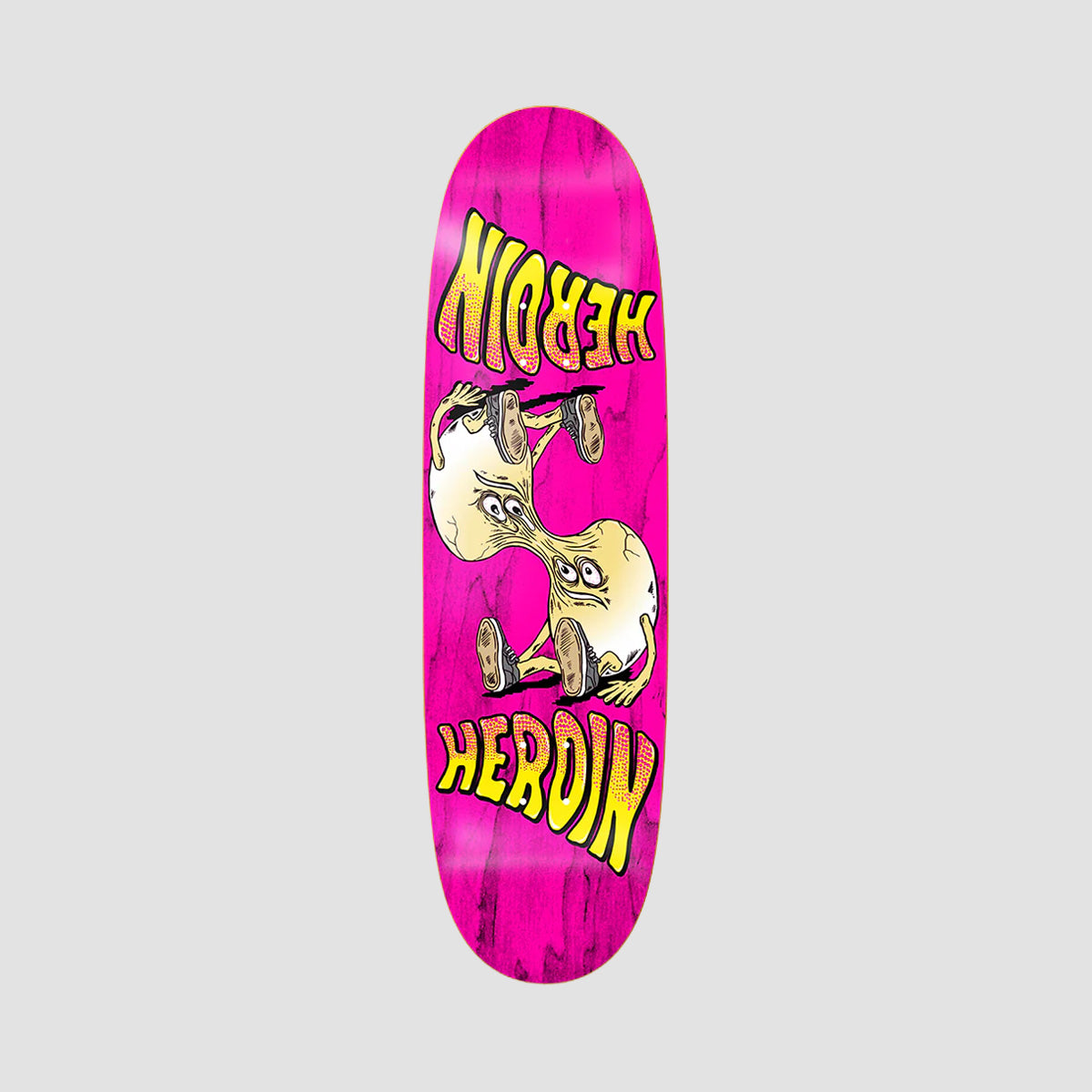 Heroin Merged Egg Skateboard Deck Various Stains - 8.88"