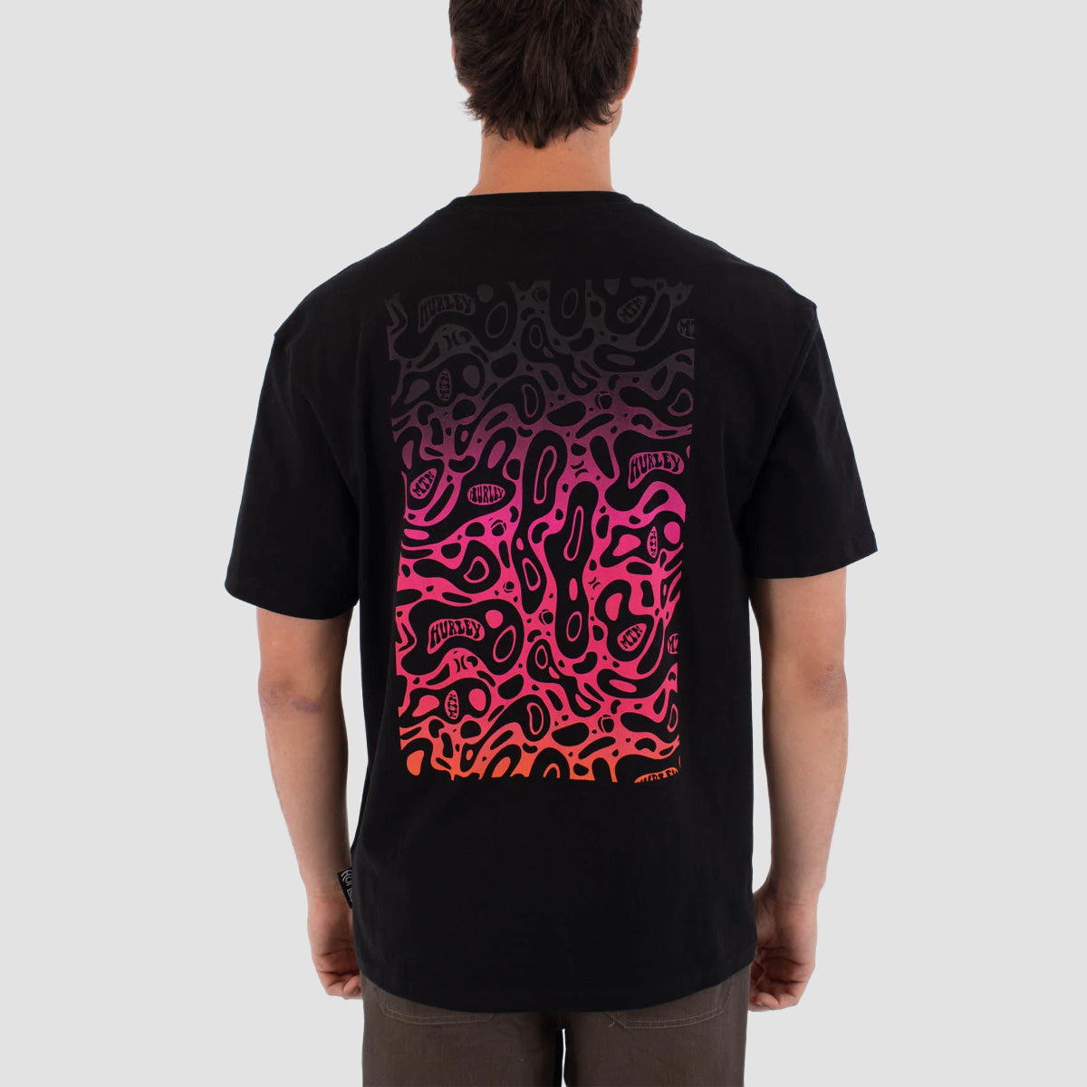Hurley Bubble Back Print T-Shirt Black
