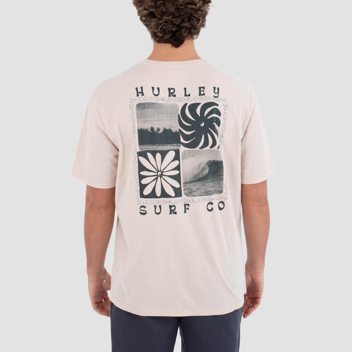 Hurley Cycles Of The Earth T-Shirt Bone