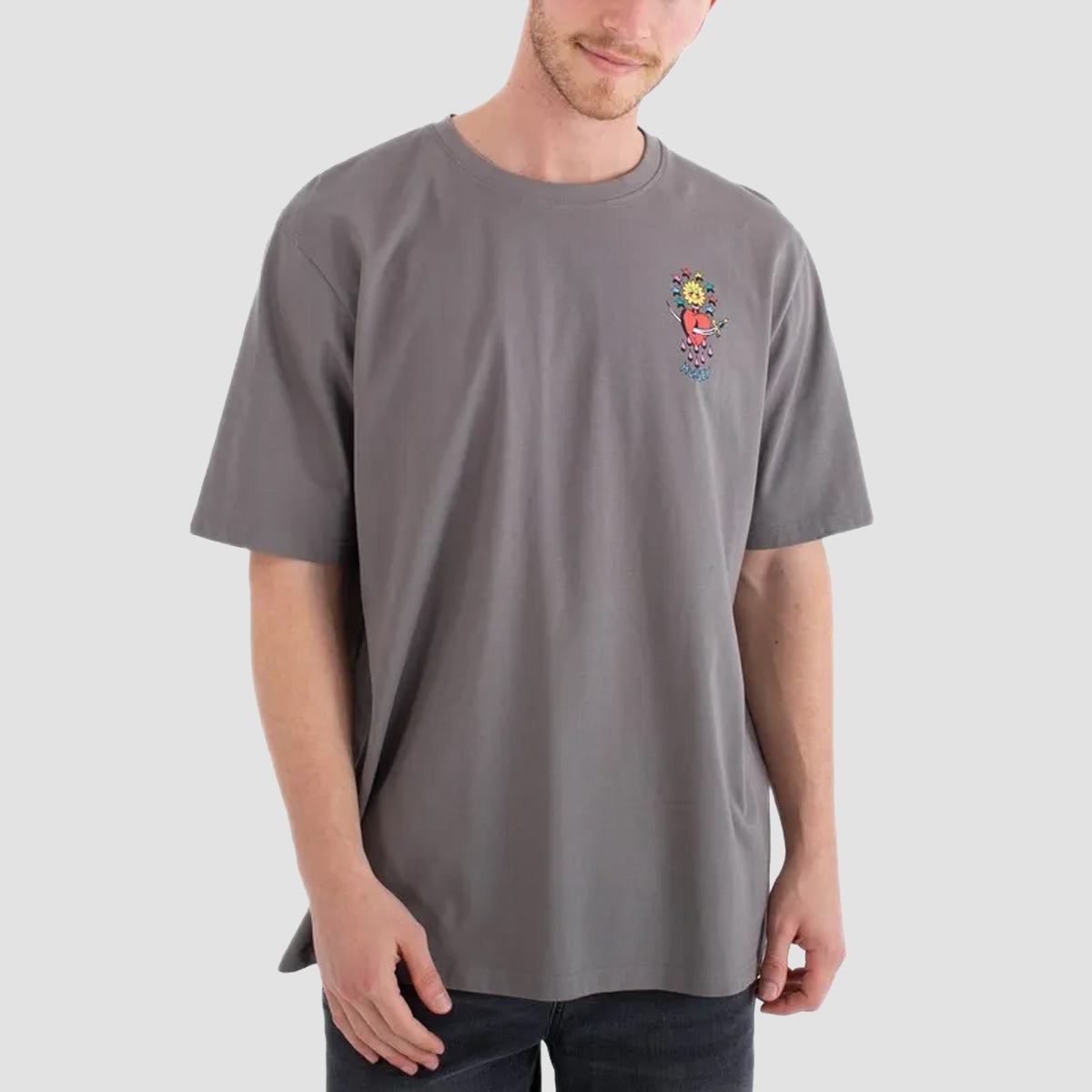 Hurley Etam Cat T-Shirt Dark Stone Grey