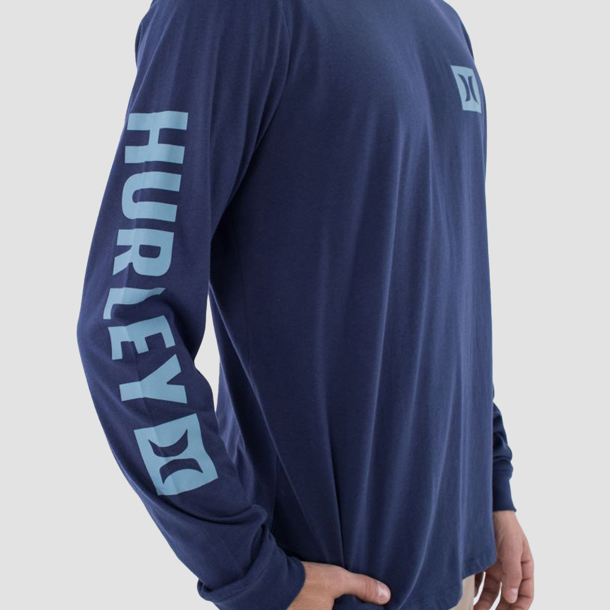 Hurley Everyday The Box Longsleeve T-Shirt Midnight Aqua