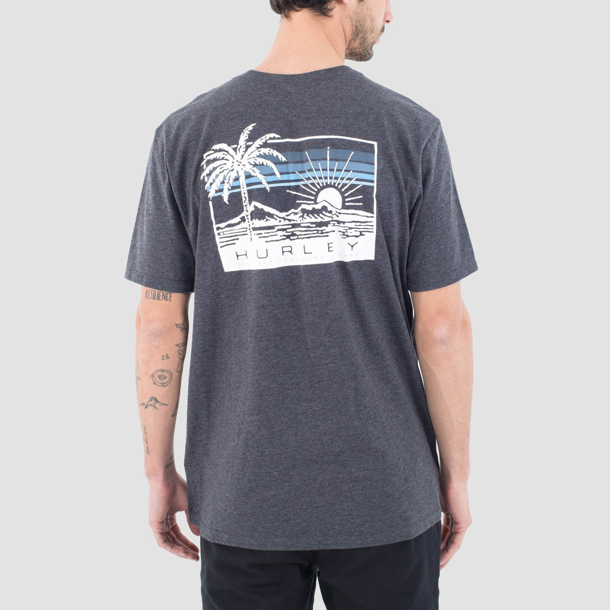 Hurley Everyday Throwback T-Shirt Black Heather