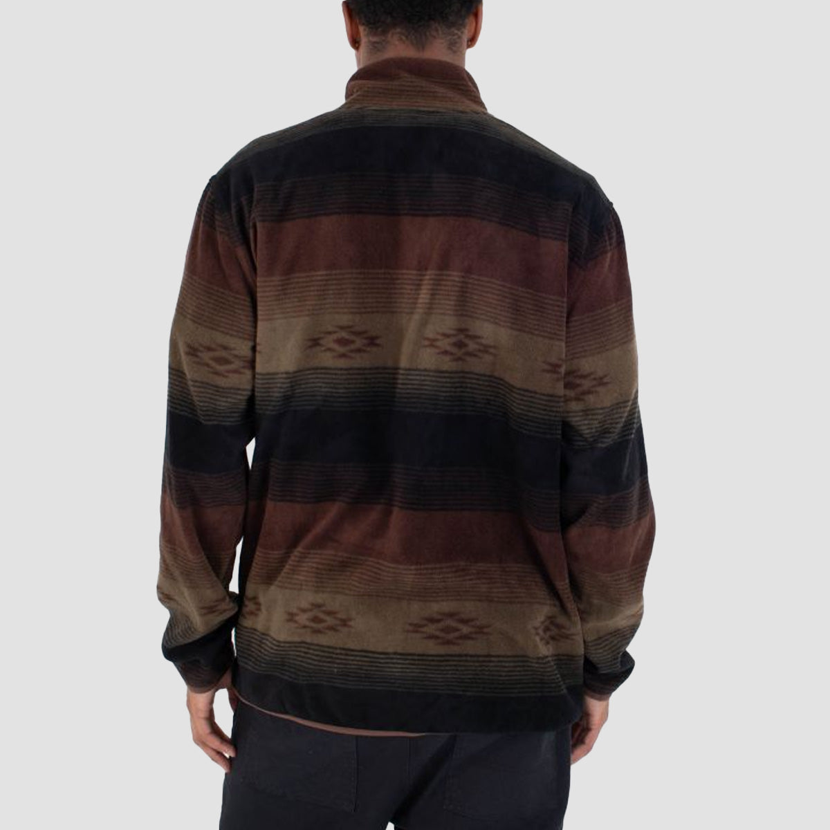 Hurley Mesa Windchill 1/4 Zip Fleece Sweatshirt Espresso