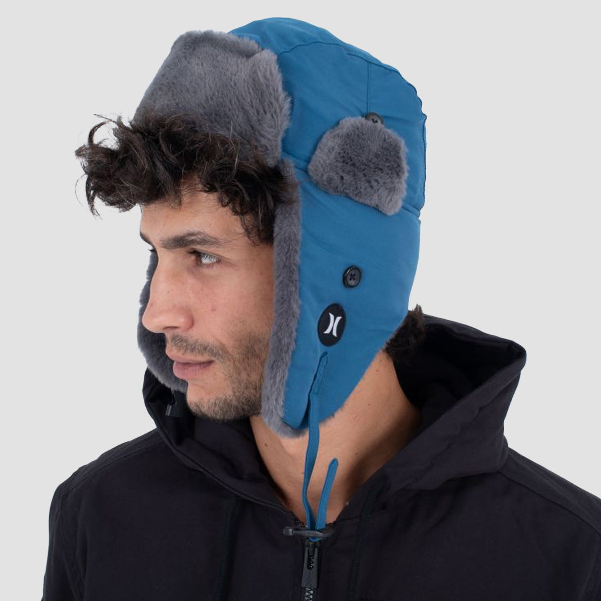 Hurley Nationa Trapper Hat Blue Void