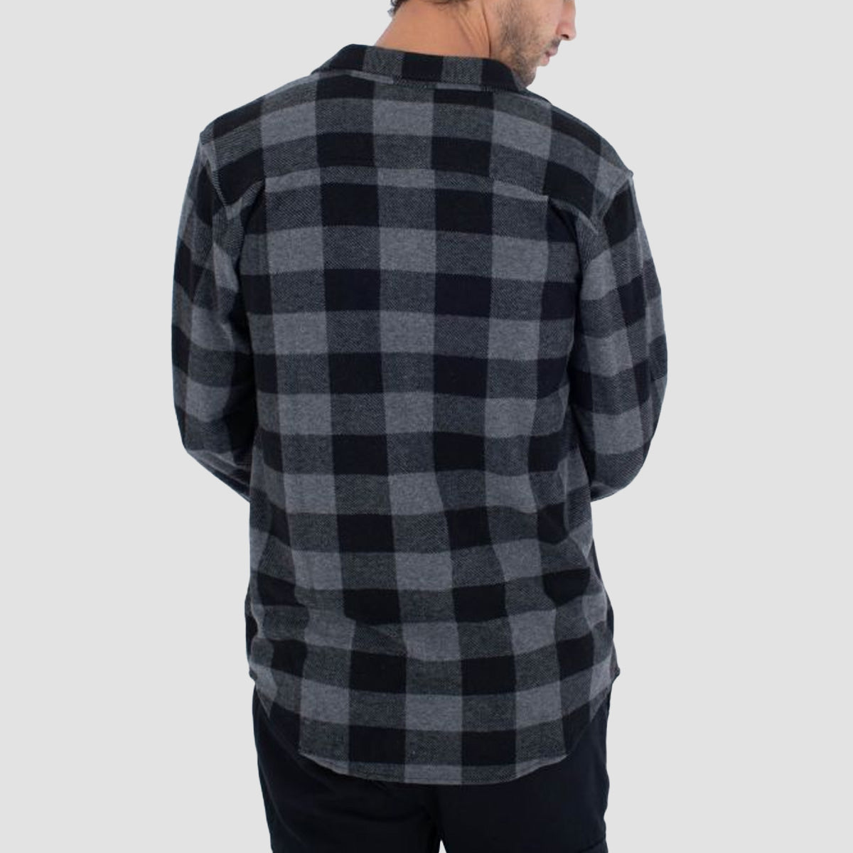 Hurley Portland Knit Flannel Longsleeve Shirt Black