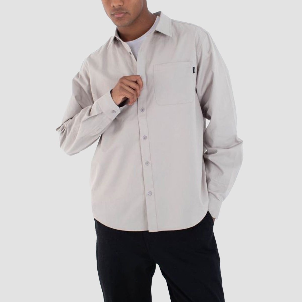 Hurley Staple Twill Longsleeve Shirt Bone