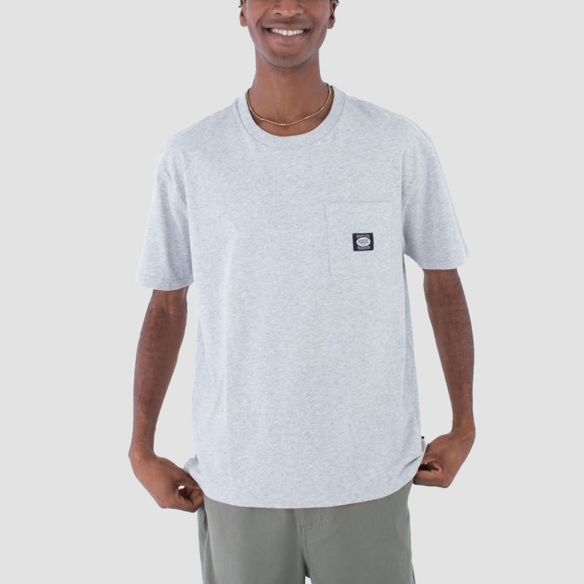 Hurley Supply Heavyweight T-Shirt Heather Grey