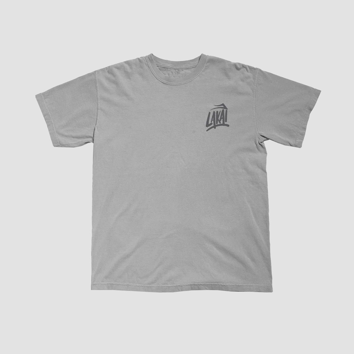 Lakai Brush Garment Dyed T-Shirt Charcoal