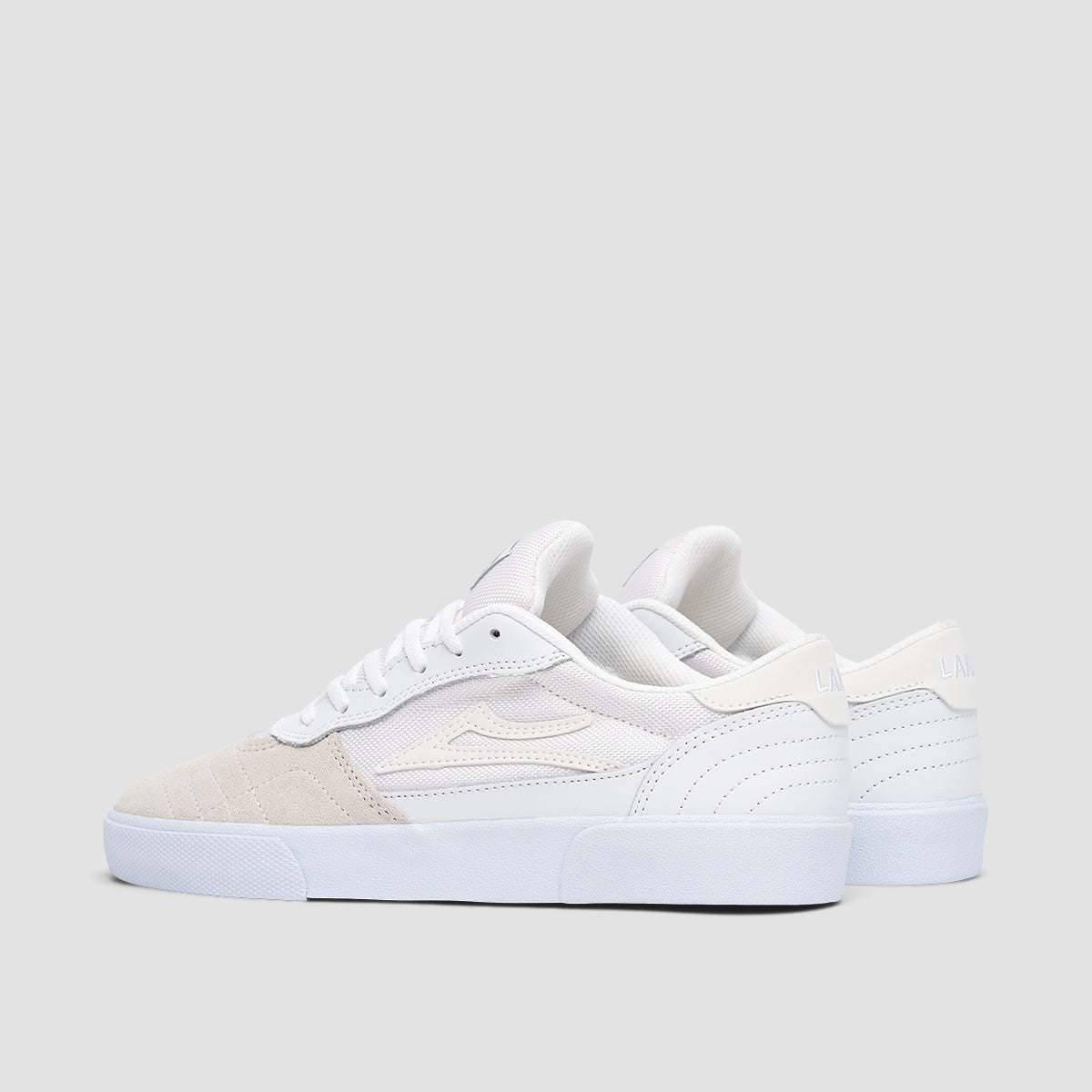 Lakai Cambridge Shoes - White/Reflective Suede