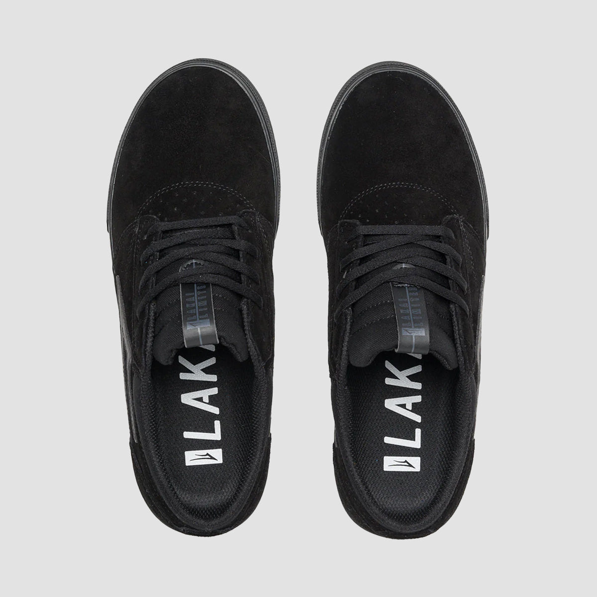 Lakai Griffin Skate Shoes - Black/Black Suede