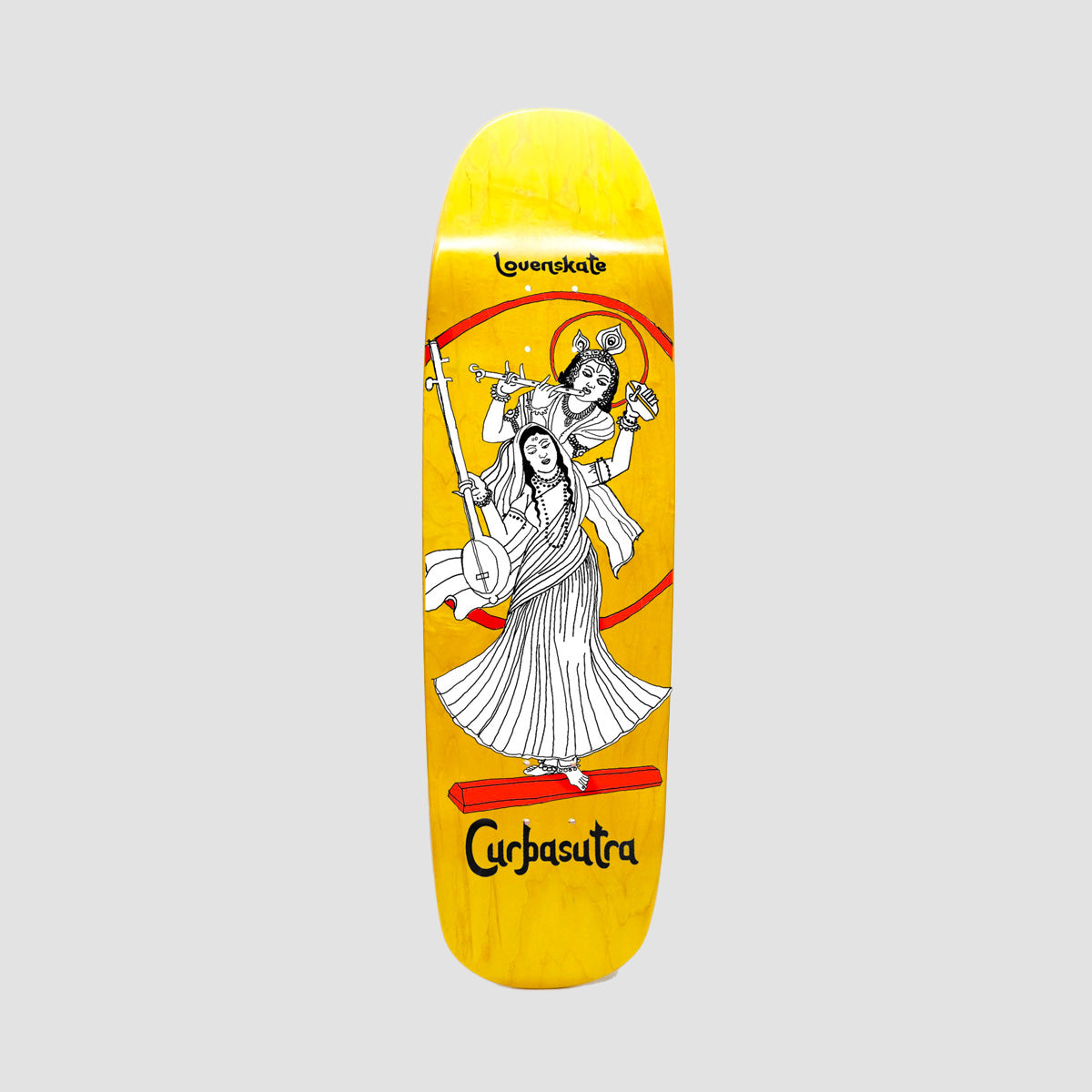 Lovenskate Curbasutra By Sol Dhariwal Bisset GS7 Skateboard Deck Various Stains - 9"