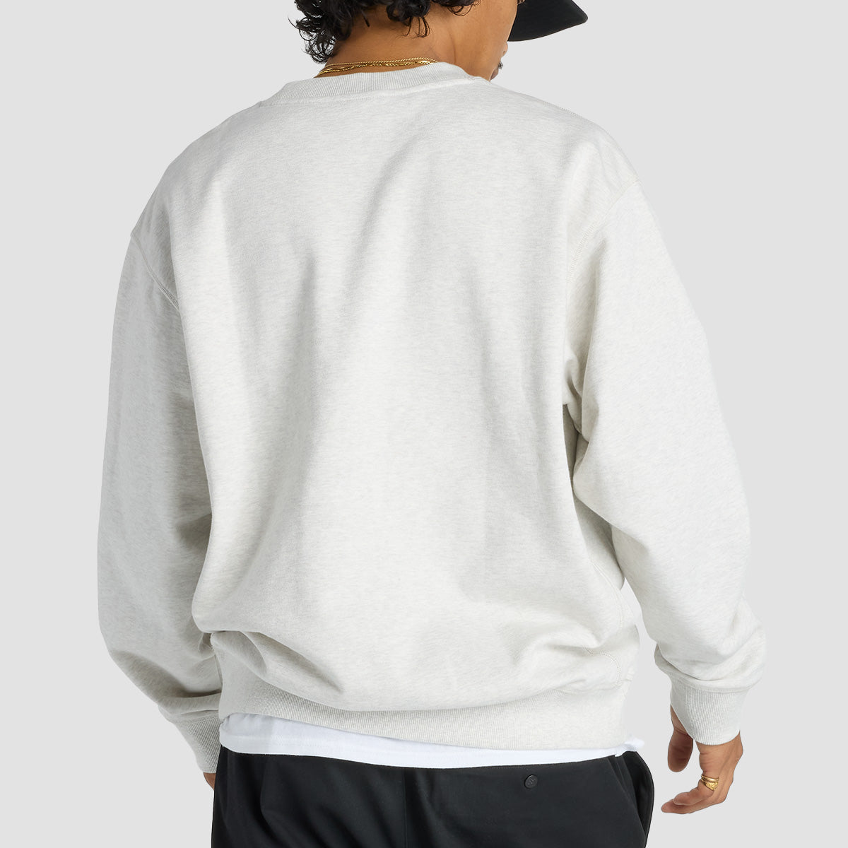 New Balance French Terry Crew Sweatshirt Oatmeal Heather
