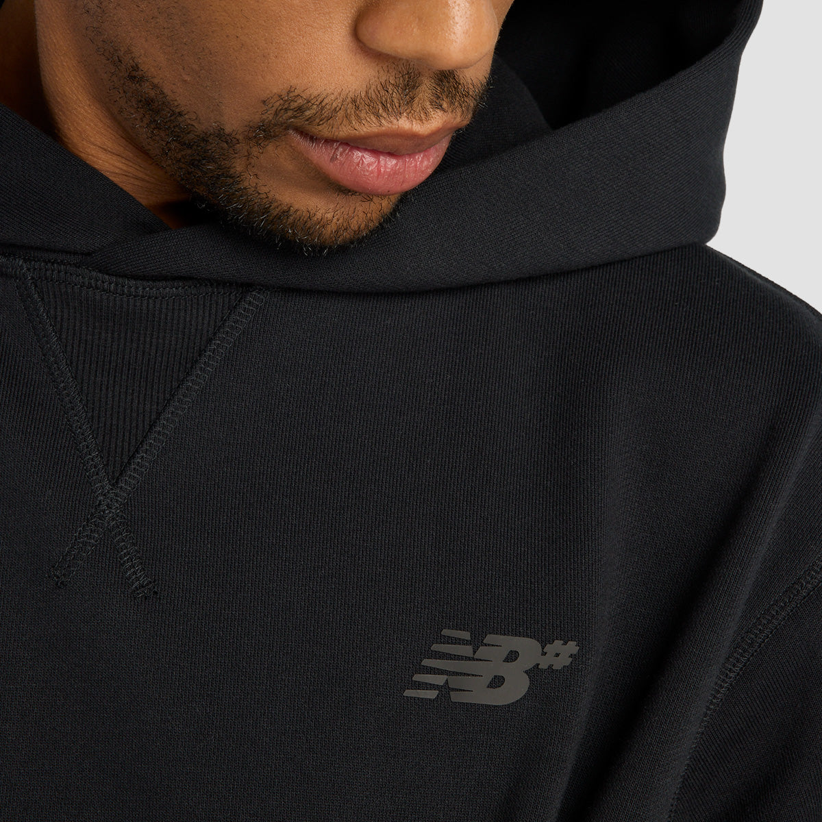 New Balance French Terry Pullover Hoodie Black