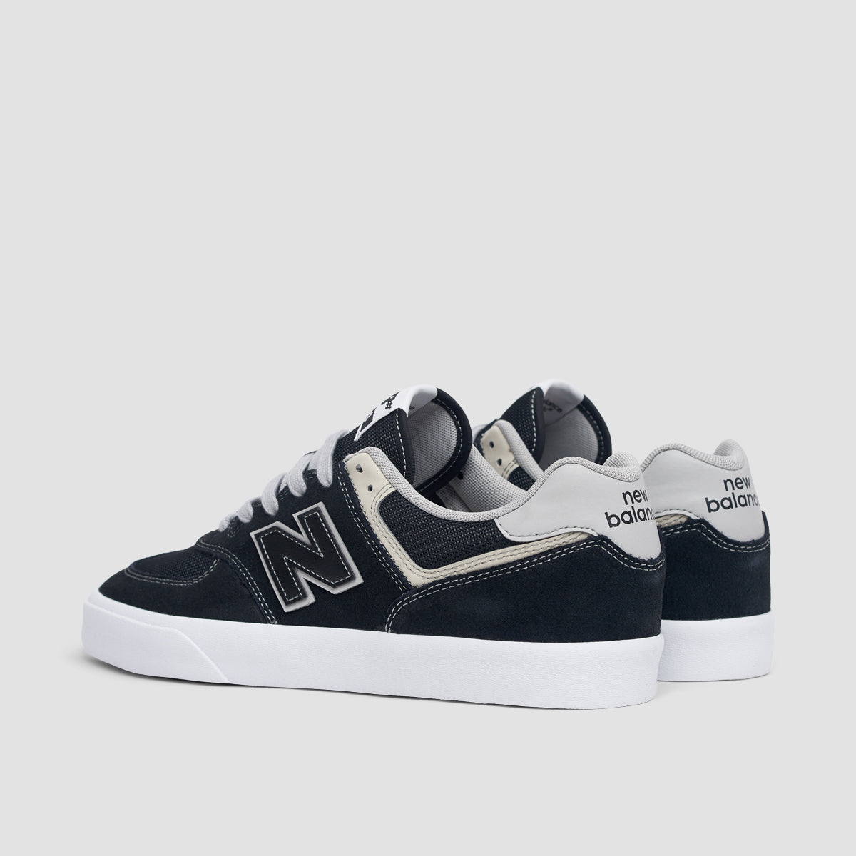 New Balance Numeric 574 Vulc Shoes - Black/Grey
