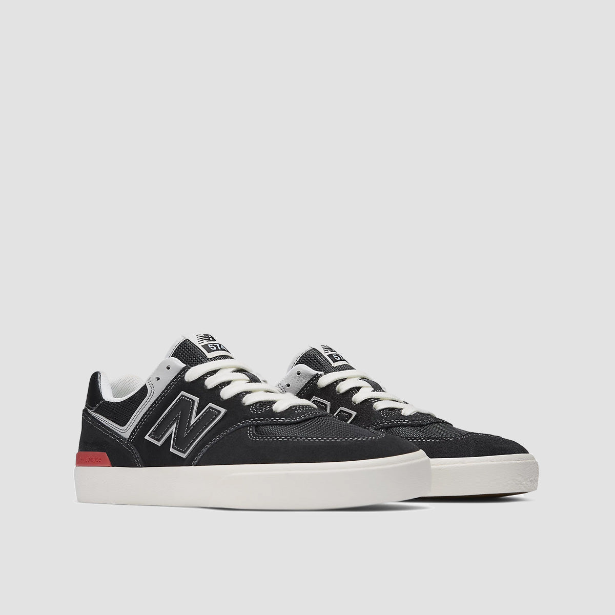 New Balance Numeric 574 Vulc Shoes - Black/White