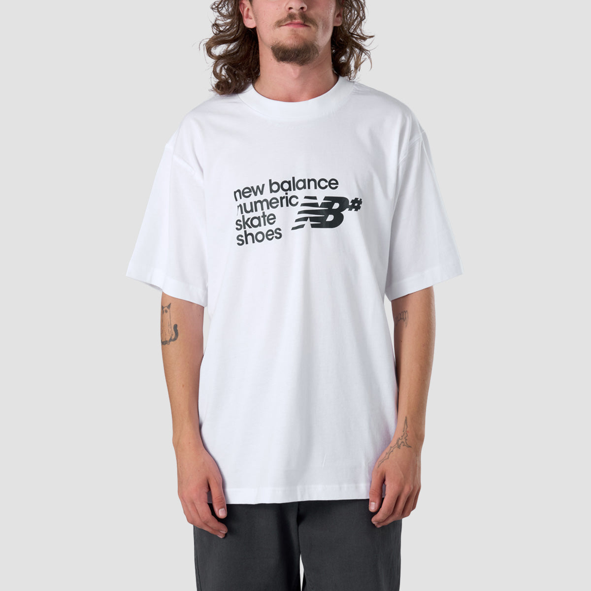 New Balance Numeric Stacked Graphic T-Shirt White