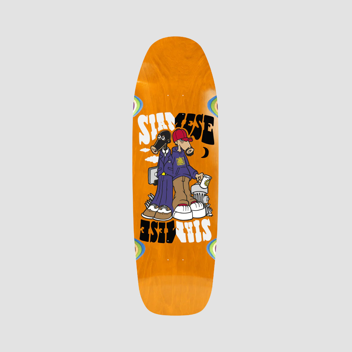 New Deal New Siamese Skateboard Deck Various Stains - 9.62"
