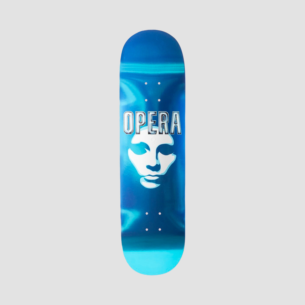 Opera Mask Logo Ex7 Skateboard Deck Blue - 8.25"