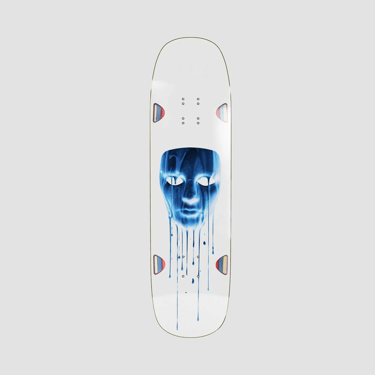 Opera Sam Beckett Mask Drip EX7 Skateboard Deck White - 8.75"