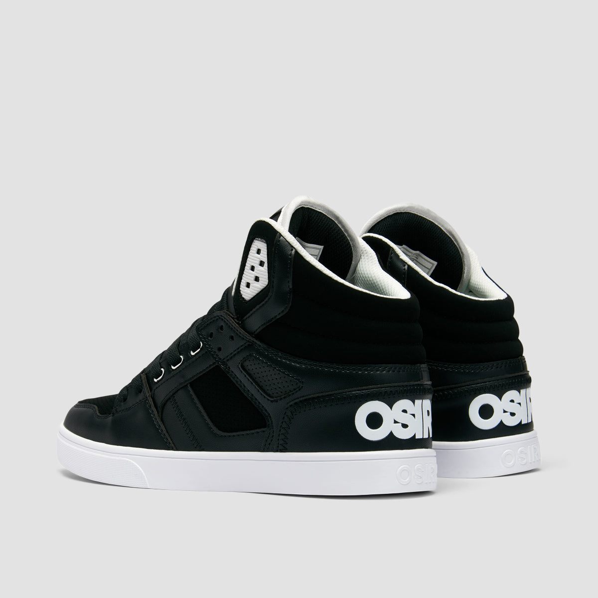 Osiris Clone High Top Shoes - Black/Black/White