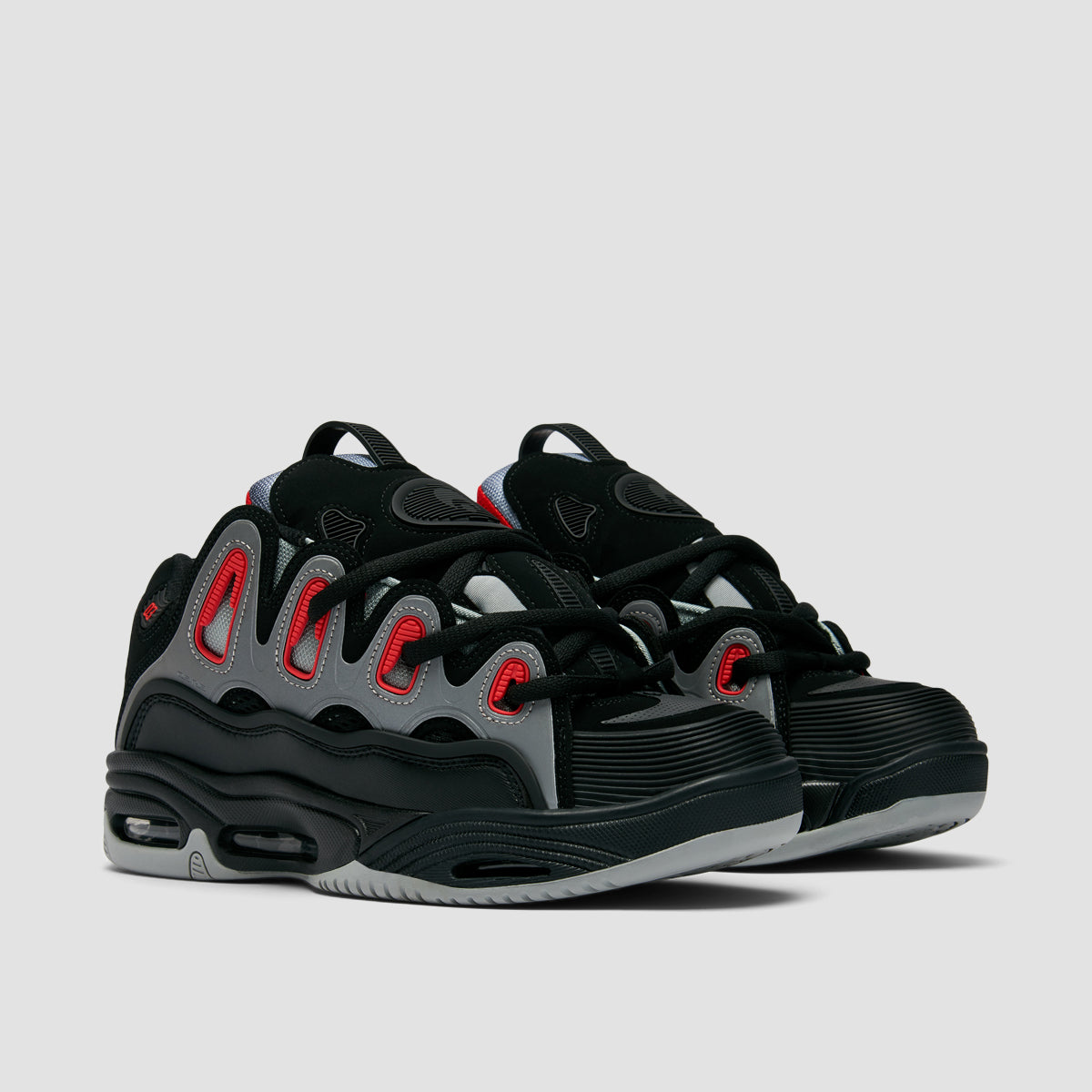 Osiris D3 2001 Shoes - Black/Light Grey/Red