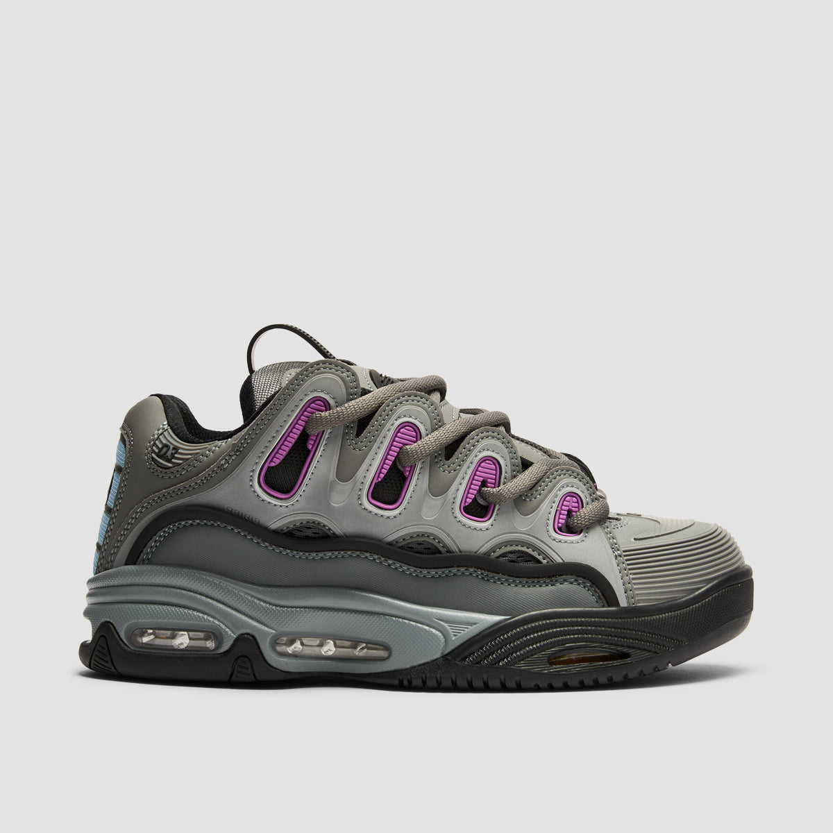 Osiris D3 2001 Shoes - Grey/Purple/Yellow