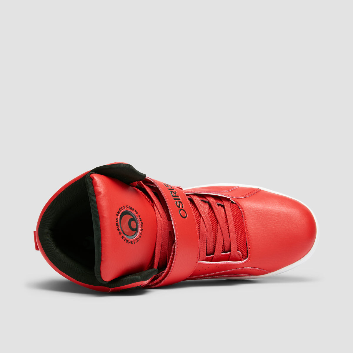 Osiris Rize Ultra High Top Shoes - Red/Red/Black