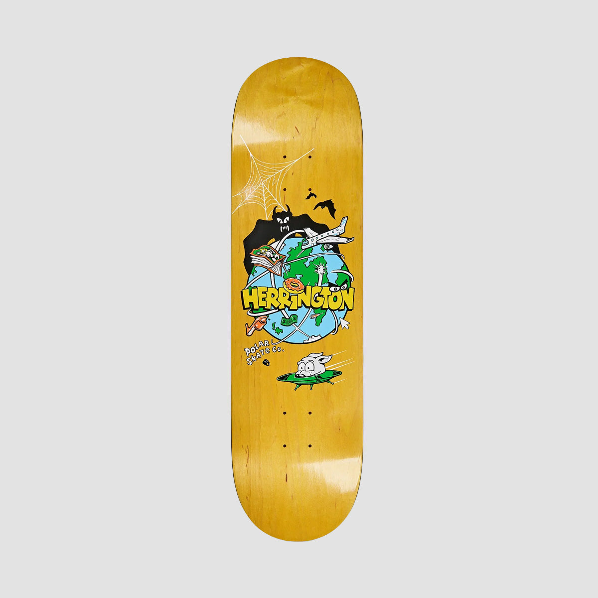 Polar Aaron Herrington Planet Herrington Skateboard Deck Various Stains - 8.625"