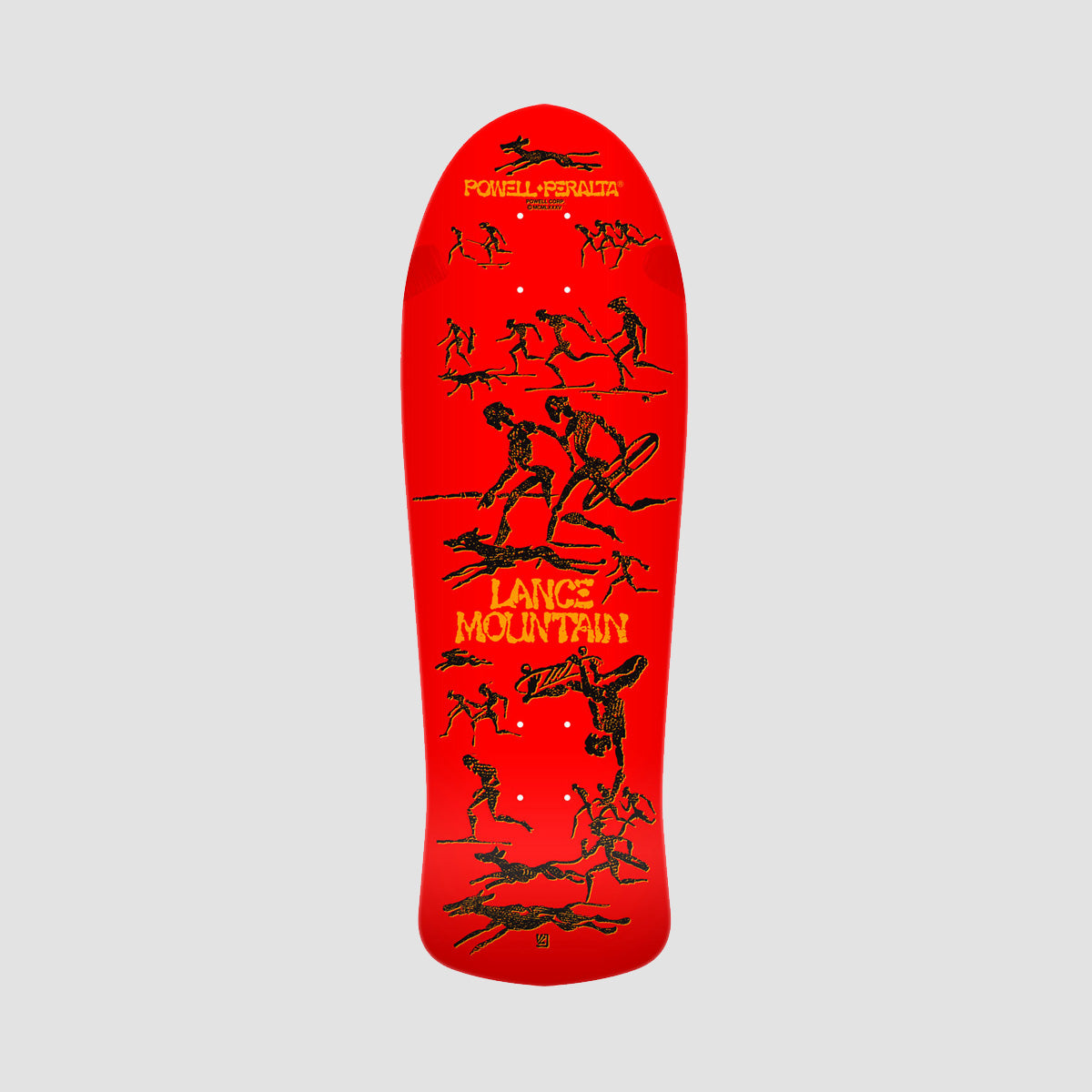 Powell Peralta Bones Brigade Series 15 Lance Mountain Skateboard Deck Red - 9.9"