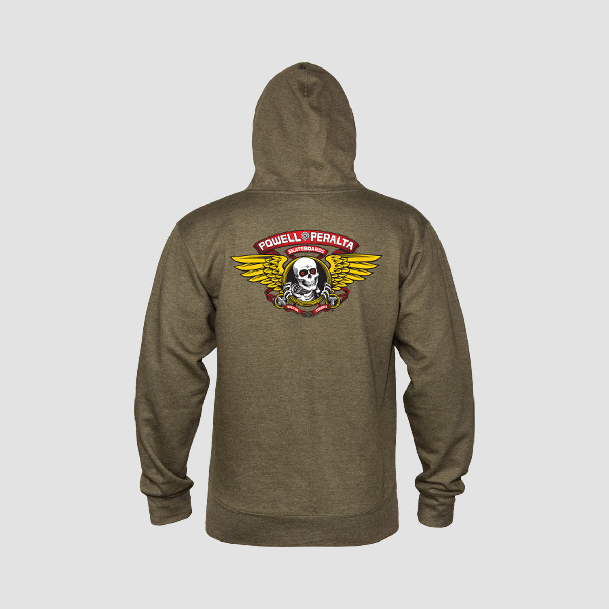 Powell Peralta Winged Ripper Pullover Hoodie Army Heather