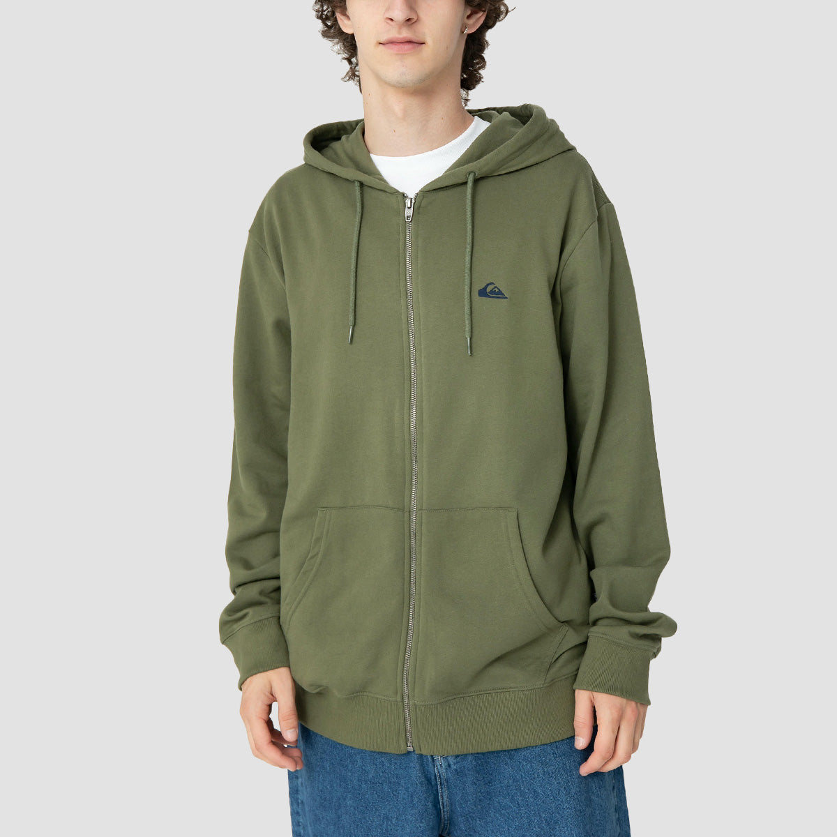 Quiksilver Basic Zip Hoodie Four Leaf Clover