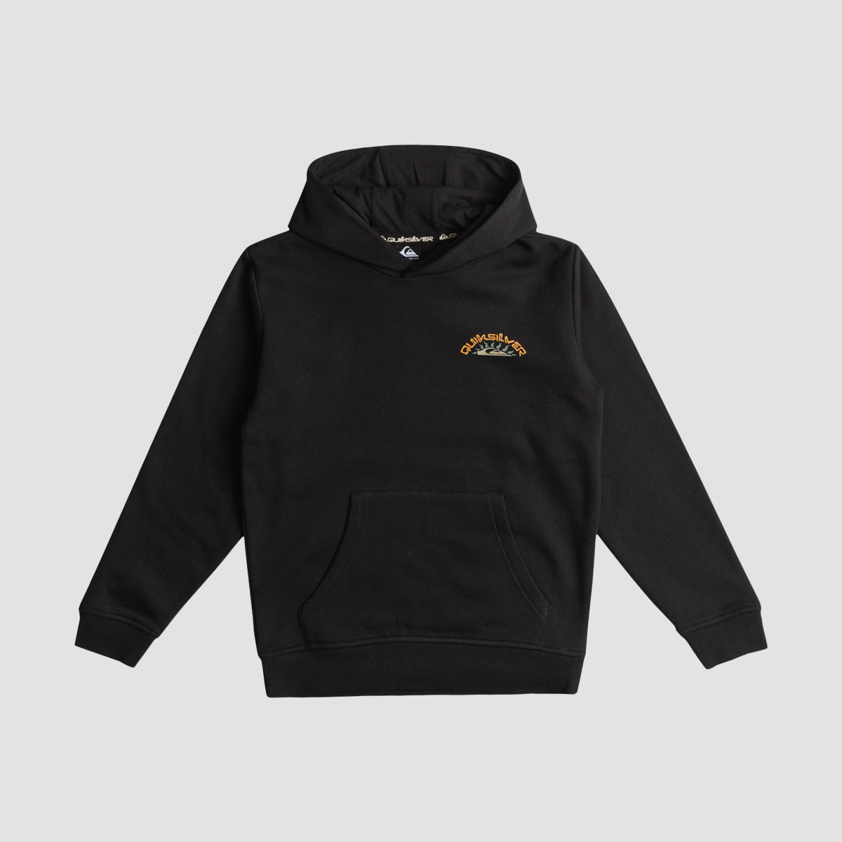 Quiksilver Big Logo Snow Pullover Hoodie True Black - Kids