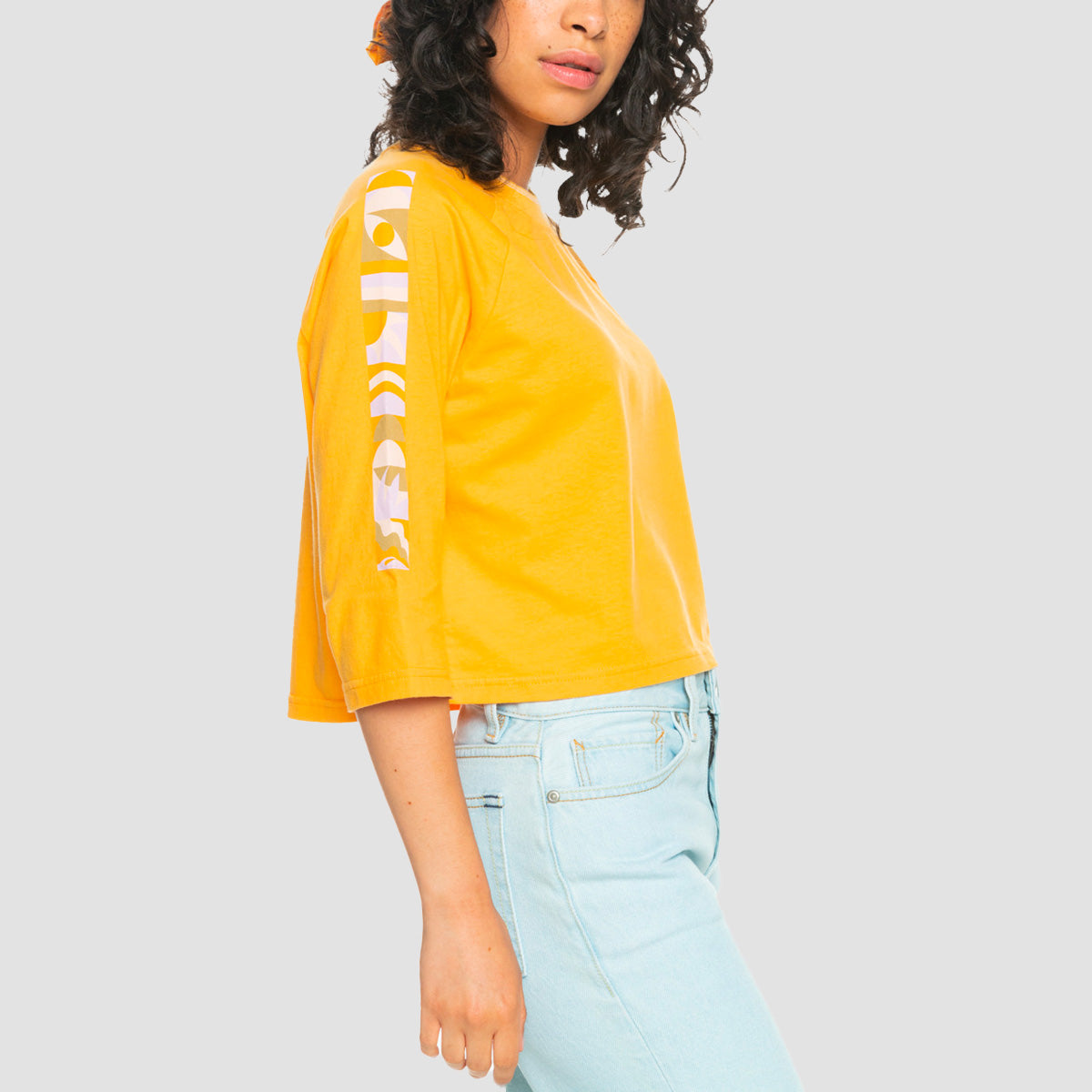 Quiksilver Capsule Organic Longer Sleeve T-Shirt Saffron - Womens